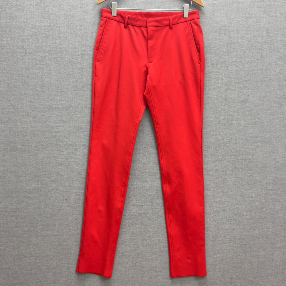 Calvin Klein Collection Men's Red Dress Pants Unhemmed - Size 32, Made in Italy‎